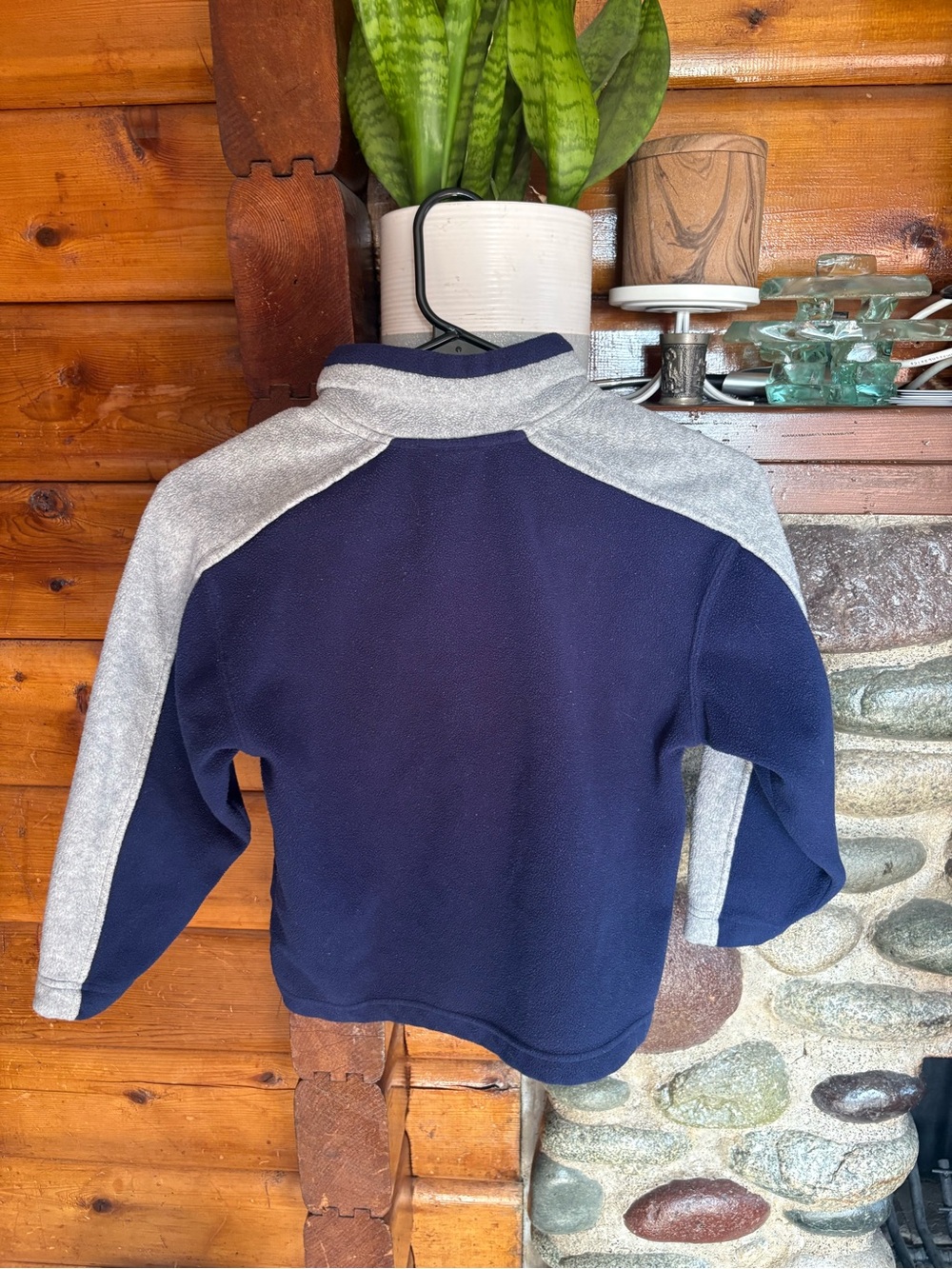 Vintage Nike NHL Vancouver Canucks 1/4 Zip Fleece Youth 6X approx 7-6y Boys HTF - Picture 6 of 7
